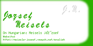 jozsef meisels business card
